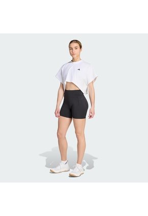 Camiseta Entrenamiento Blanca Adidas Estampada Primelift Mujer