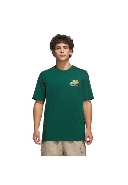 Camiseta Verde Adidas Graphic Sports Bar Pool Hombre