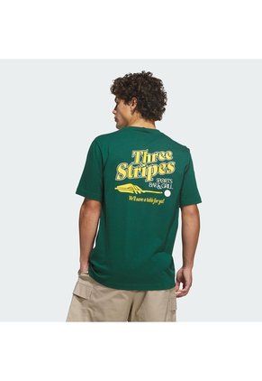Camiseta Verde Adidas Graphic Sports Bar Pool Hombre