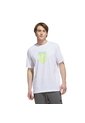 Camiseta Entrenamiento Blanca Adidas Graphic Sunny Palms Hombre de adidas Performance