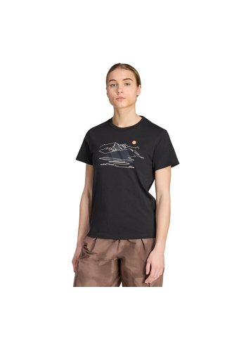 Camiseta Senderismo Negra Adidas Gráfica Terrex Nature Awaits Mujer adidas Performance
