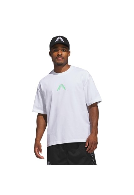 Camiseta Basketball Blanca Adidas Scary Good Anthony Edwards Hombre