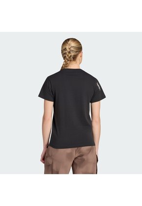 Camiseta Senderismo Negra Adidas Gráfica Terrex Nature Awaits Mujer