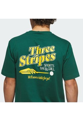 Camiseta Verde Adidas Graphic Sports Bar Pool Hombre