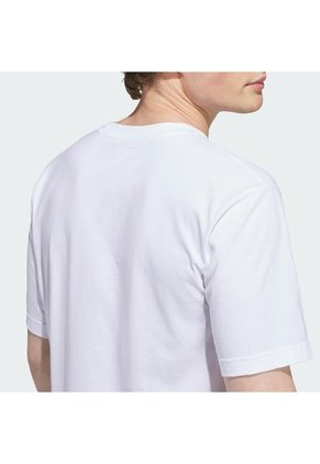 Camiseta Entrenamiento Blanca Adidas Graphic Sunny Palms Hombre