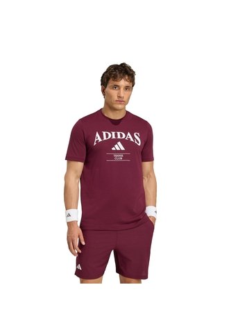 Camiseta Tenis Vinotinta Adidas Estampada Heritage Hombre adidas Performance