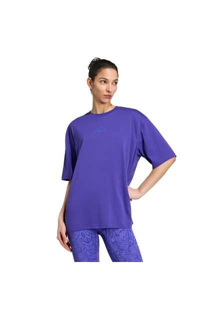 Camiseta Entrenamiento Morada Adidas Graphic Climacool Animal Mujer