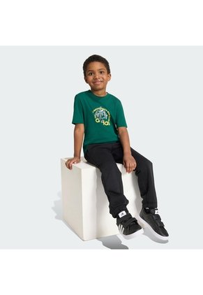 Camiseta Verde Adidas Snacks Graphic Niños