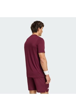 Camiseta Tenis Vinotinta Adidas Estampada Heritage Hombre