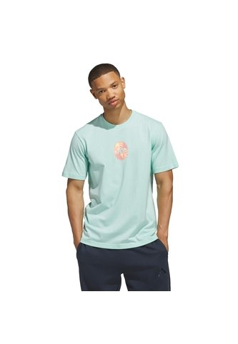 Camiseta Entrenamiento Verde Adidas Graphic Summer Flora Hombre adidas Performance