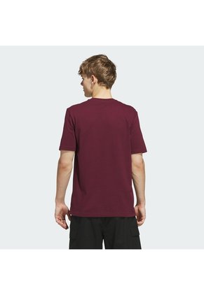 Camiseta Vinotinta Adidas Graphic Holiday Estampada Hombre