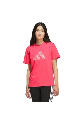 Camiseta Blanco Adidas Con Gráfico Somos Floral Rosa