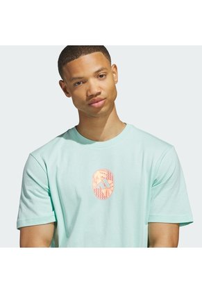 Camiseta Entrenamiento Verde Adidas Graphic Summer Flora Hombre
