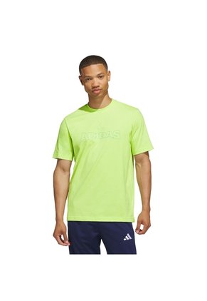 Camiseta Entrenamiento Amarilla Adidas Gráfico Somos Wordmark Hombre