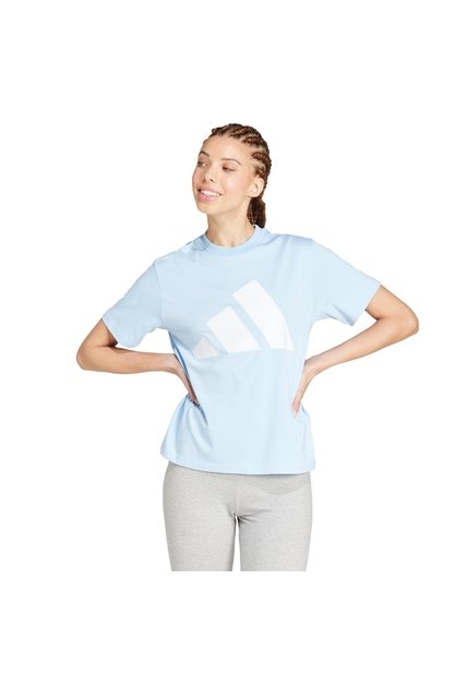 Camiseta Azul Adidas Essentials Mujer