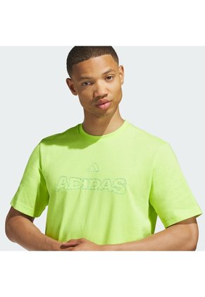 Camiseta Entrenamiento Amarilla Adidas Gráfico Somos Wordmark Hombre