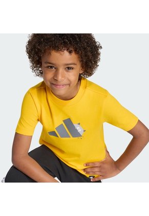 Camiseta Entrenamiento Amarilla Adidas Graphic Tiro_Nsters Niños