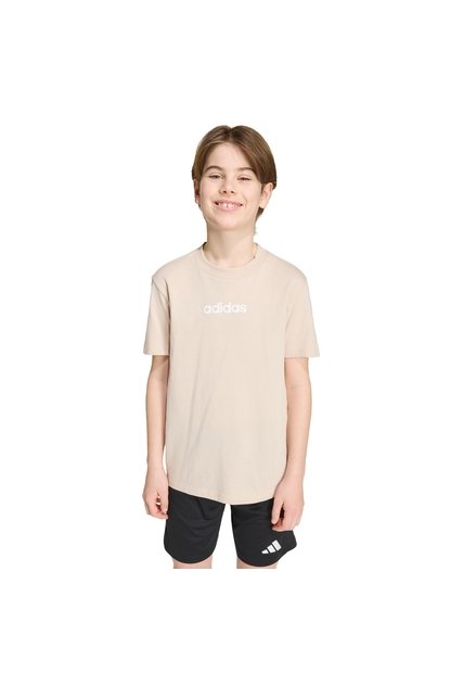 Camiseta Beige Adidas Essentials Niños