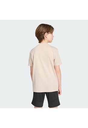 Camiseta Beige Adidas Essentials Niños