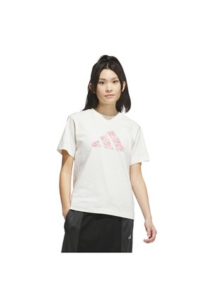Camiseta Blanca Adidas Gráfico Somos Floral Mujer