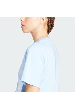 Camiseta Azul Adidas Essentials Mujer