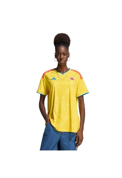 Camiseta Fútbol Amarilla Adidas Local Selección Colombia 26 Mujer
