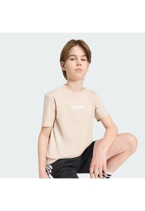 Camiseta Beige Adidas Essentials Niños