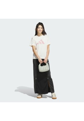 Camiseta Blanca Adidas Gráfico Somos Floral Mujer