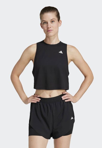 Camiseta adidas Performance Essentials Boxy Workout Negro