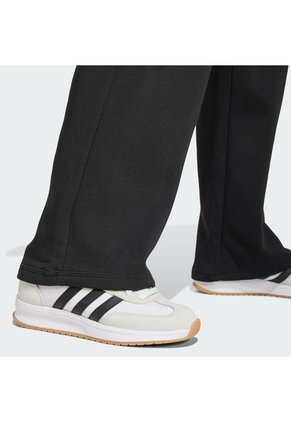 Pantalón Negro Adidas Essentials Feel Cozy Dobladillo Abierto Mujer