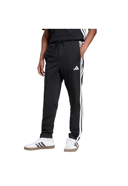 Pantalón Negro Adidas Essentials 3 Rayas Single Jersey Hombre