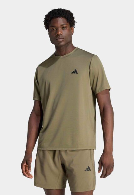 Camiseta adidas Performance Workout Essentials Base Verde Oliva