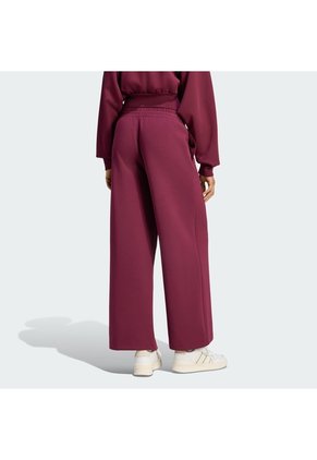 Pantalón Vinotinto Adidas Soft Lux Pierna Recta Mujer