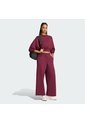 Pantalón Vinotinto Adidas Soft Lux Pierna Recta Mujer de adidas Performance