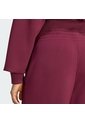 Pantalón Vinotinto Adidas Soft Lux Pierna Recta Mujer de adidas Performance
