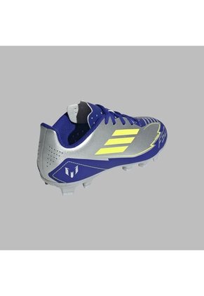 Guayos Adidas Kids F50 Club FG/MG-Plateado/Azules