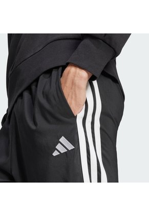 Pantalón Negro Adidas Stanford Essentials 3 Rayas Dobladillo Abierto Hombre