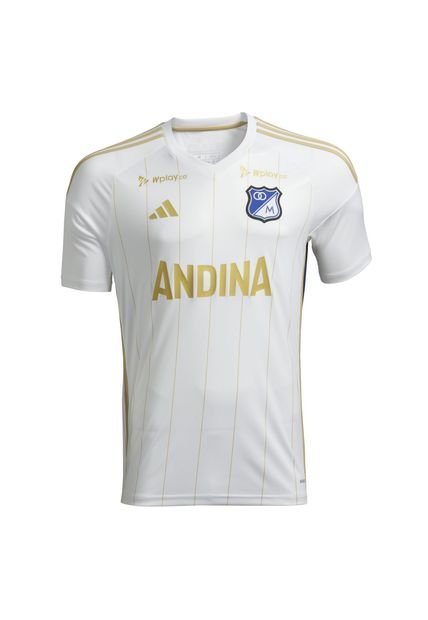 Adidas Performance Camiseta Adidas Hombre Visitante Millonarios 2024 - Blanco Camiseta