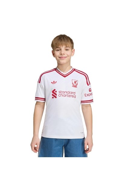 Camiseta Fútbol Blanca Adidas Visitante Liverpool Fc 26/27 Niños