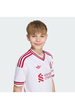 Camiseta Fútbol Blanca Adidas Visitante Liverpool Fc 26/27 Niños