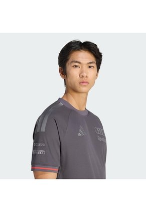 Camiseta Gris Adidas Piloto Audi Revolut F1 Team Oficial Hombre