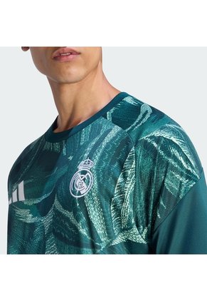Camiseta Fútbol Verde Adidas Prepartido Real Madrid 26/27 Hombre
