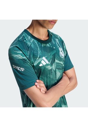 Camiseta Fútbol Verde Adidas Prepartido Real Madrid 26/27 Hombre