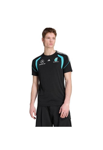 Camiseta Negra Adidas Mecánico Escudería F1 Mercedes AMG Petronas Hombre