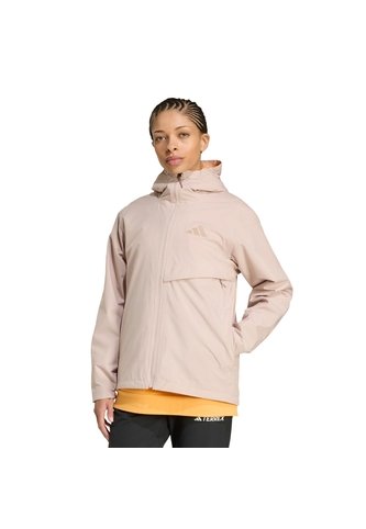 Chaqueta Senderismo Café Adidas Impermeable Climaproof Terrex Multi Mujer adidas Performance