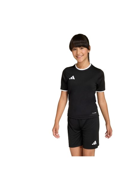 Camiseta Fútbol Negra Adidas Entrada26 Niños