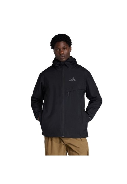 Chaqueta Senderismo Negra Adidas 2 Capas Climaproof Terrex Multi Hombre