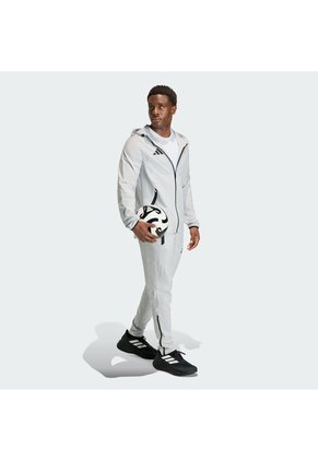 Chaqueta Fútbol Gris Adidas Tiro Travel Hombre