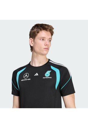 Camiseta Negra Adidas Mecánico Escudería F1 Mercedes AMG Petronas Hombre