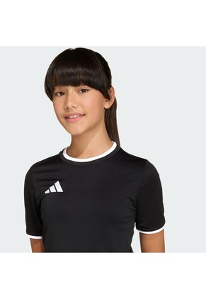 Camiseta Fútbol Negra Adidas Entrada26 Niños